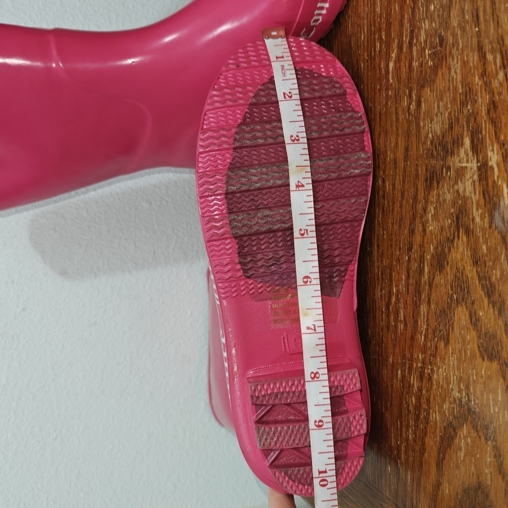 Y2K Juicy Couture Rain Boots 9 Hot Pink Barbie Barbiecore Solid Rubber - Picture 10 of 11